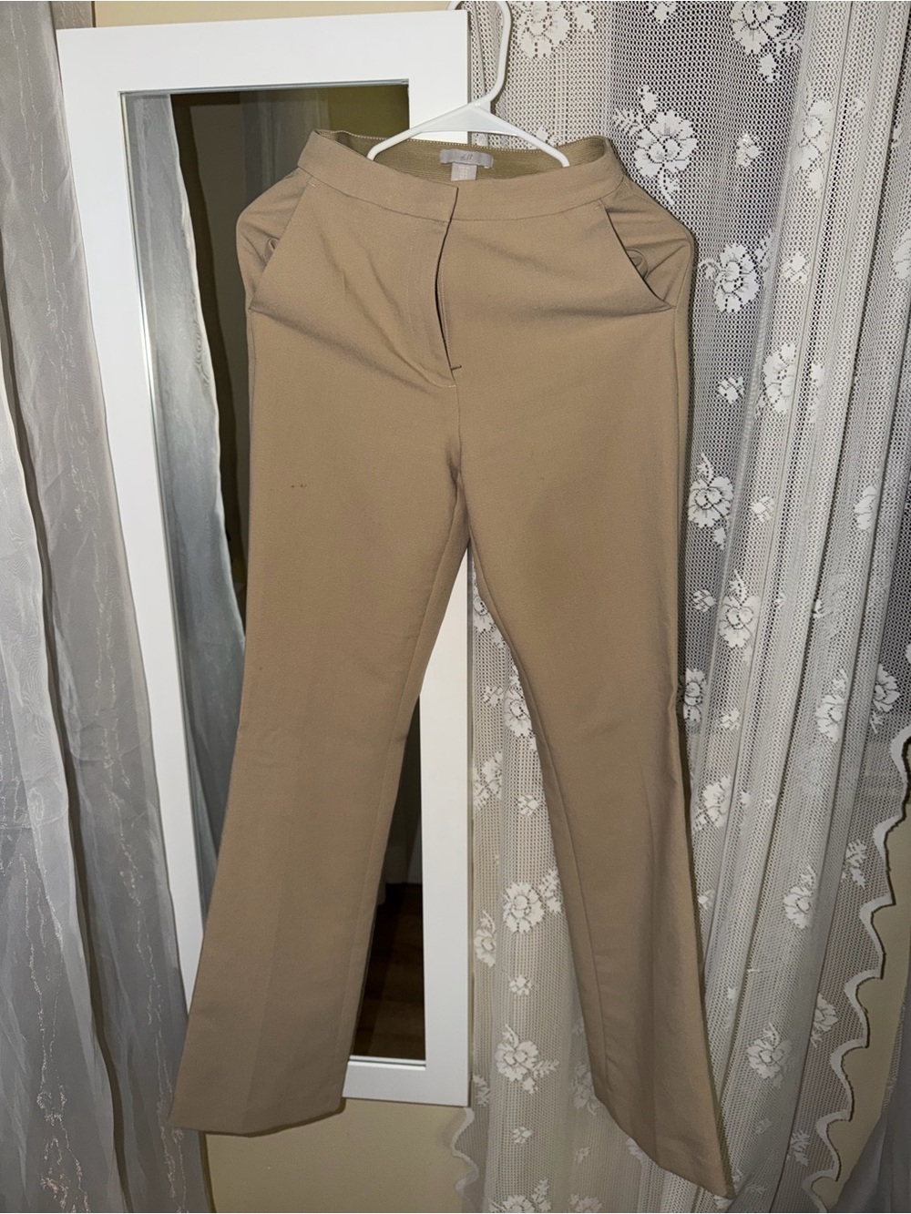 H&M Tan Boot-Cut Dress Pants